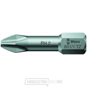 Wera 056505 Bit PH 1 - 851/1 TZ. Csavarhúzóhegy 1/4 Hex, 25 mm Phillips fejű csavarokhoz gallery main image