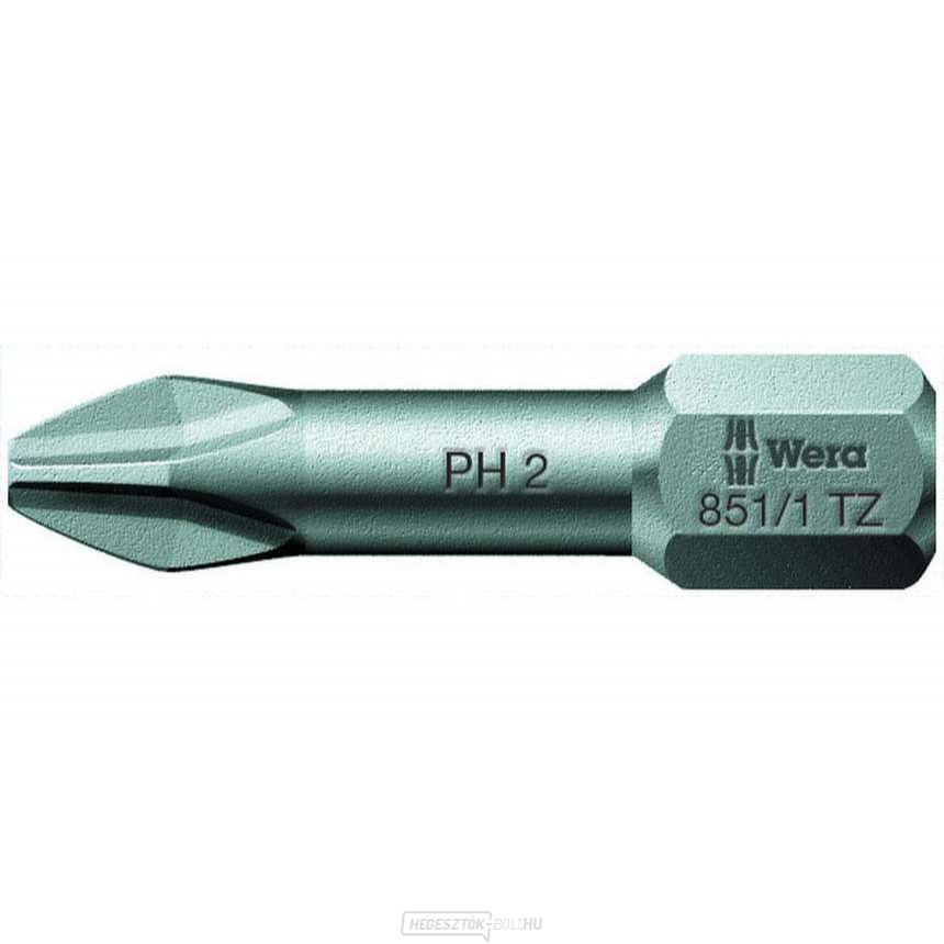 Wera 056510 Bit PH 2 - 851/1 TZ. Csavarhúzóhegy 1/4 Hex, 25 mm Phillips fejű csavarokhoz Wera 056510 Bit PH 2 - 851/1 TZ. Csavarhúzóhegy 1/4 Hex, 25 mm Phillips fejű csavarokhoz gallery main image
