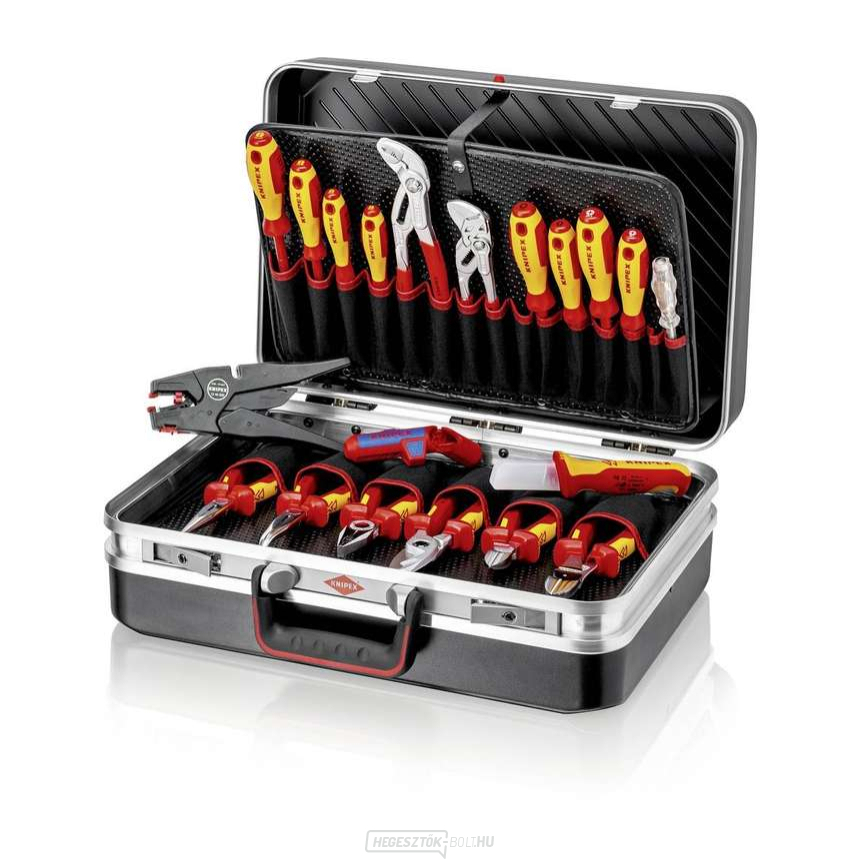 KNIPEX szerszámtáska 00 21 20, 20 szerszámalkatrésszel együtt