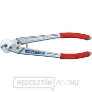 Huzal-, kötél-, kábel- és rönkvágó olló 600 mm KNIPEX 95 81 600 - polírozott, műanyag hüvelyek Előnézet 