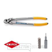 Huzal-, kötél-, kábel- és rönkvágó olló KNIPEX 95 71 600 mm gallery main image