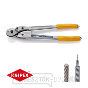Huzal-, kötél-, kábel- és rönkolló KNIPEX 95 71 445 mm Huzal-, kötél-, kábel- és rönkolló KNIPEX 95 71 445 mm gallery main image