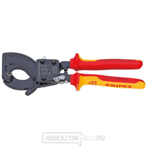Kábelvágó 250 mm KNIPEX 95 36 250 - 1000V. Krómozott, többkomponensű VDE hüvelyek Kábelvágó 250 mm KNIPEX 95 36 250 - 1000V. Krómozott, többkomponensű VDE hüvelyek gallery main image
