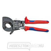 Kábelvágó 250 mm KNIPEX 95 31 250 - csiszolt fej, műanyag hüvelyek gallery main image