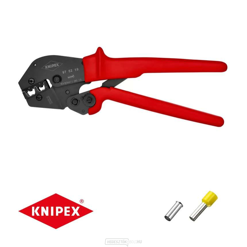Karos fogó 250 mm KNIPEX 97 52 19 - polírozott fej, többkomponensű hüvelyek