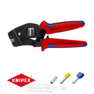 Önbeálló fogó 190 mm KNIPEX 97 53 08 - kábelsaruk krimpeléséhez Önbeálló fogó 190 mm KNIPEX 97 53 08 - kábelsaruk krimpeléséhez gallery main image