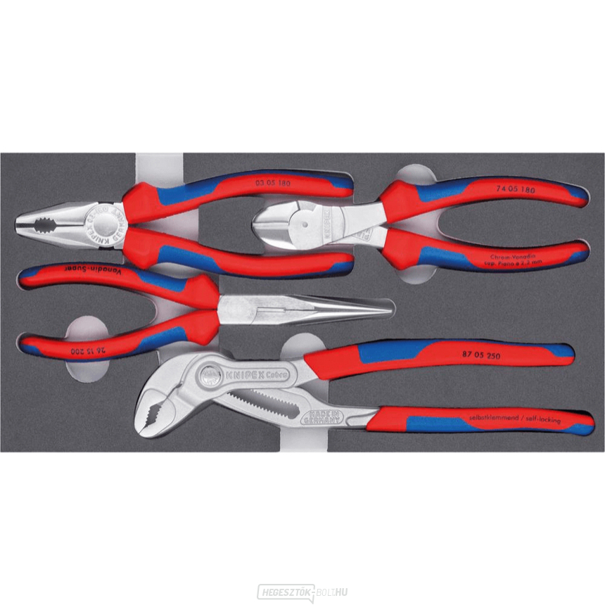 Knipex fogó 00 20 01 V17 - Alapcsomag (4 darabos készlet)
