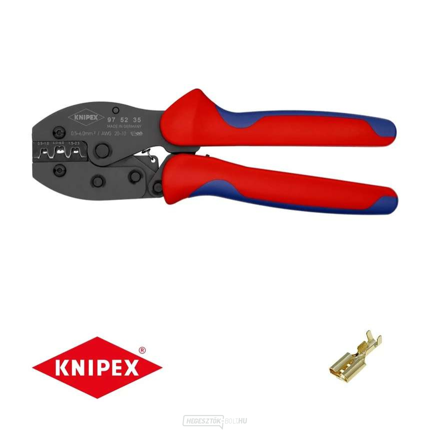 PreciForce 220 mm-es krimpelő fogó KNIPEX 97 52 35