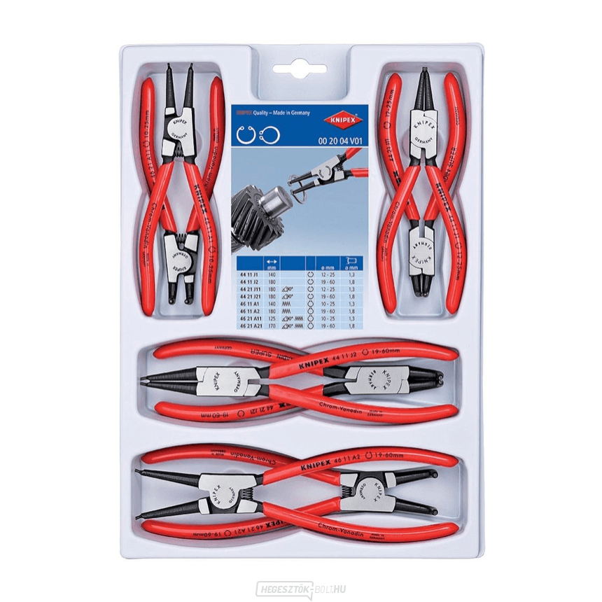 Körkörös fogó Knipex 00 20 04 V01 (8 darabos készlet) Körkörös fogó Knipex 00 20 04 V01 (8 darabos készlet) gallery main image