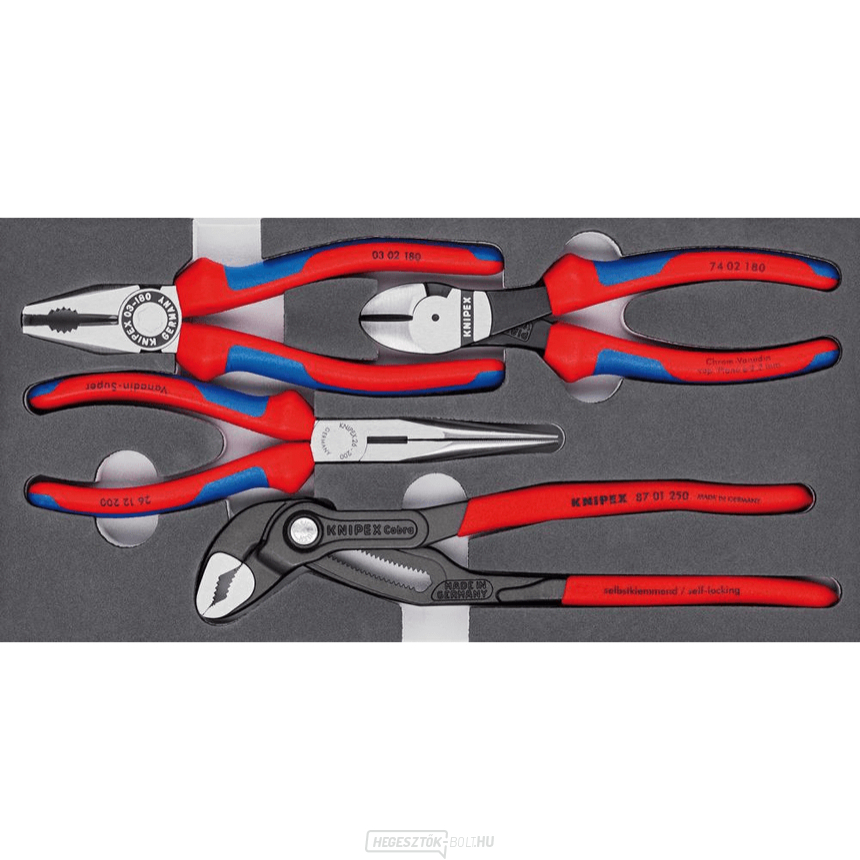 Knipex fogó 00 20 01 V15 - Alapcsomag (4 darabos készlet) Knipex fogó 00 20 01 V15 - Alapcsomag (4 darabos készlet) gallery main image