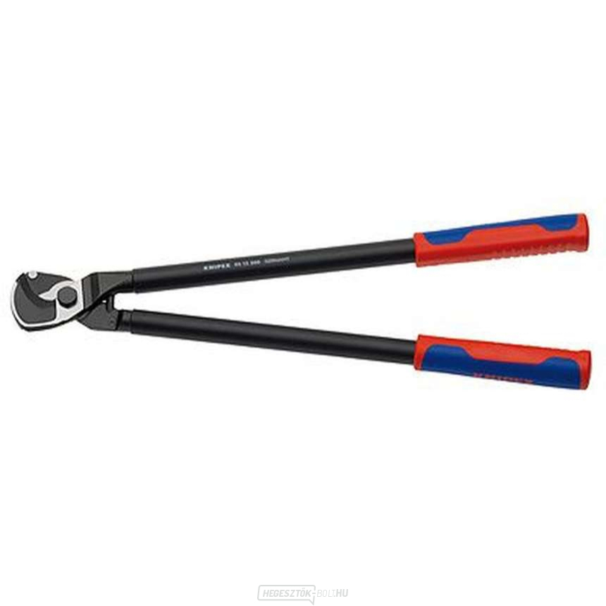 Kábelolló 500 mm. KNIPEX 95 12 500 - polírozott, többkomponensű hüvelyek