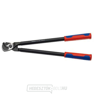 Kábelolló 500 mm. KNIPEX 95 12 500 - polírozott, többkomponensű hüvelyek Kábelolló 500 mm. KNIPEX 95 12 500 - polírozott, többkomponensű hüvelyek gallery main image