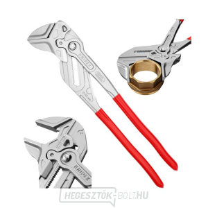 Fogó, fogókulcs XL 400 mm, Knipex 86 03 400 - krómozva Fogó, fogókulcs XL 400 mm, Knipex 86 03 400 - krómozva gallery main image