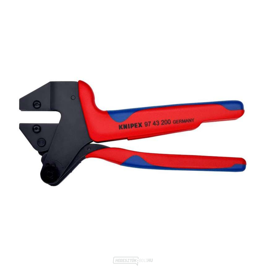 Többcélú krimpelő fogó 200 mm Knipex 97 43 200 A, cserélhető krimpelő profilokhoz