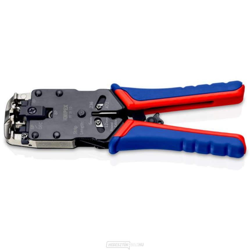 Nyugati csatlakozók krimpelő fogója 200 mm Knipex 97 51 12