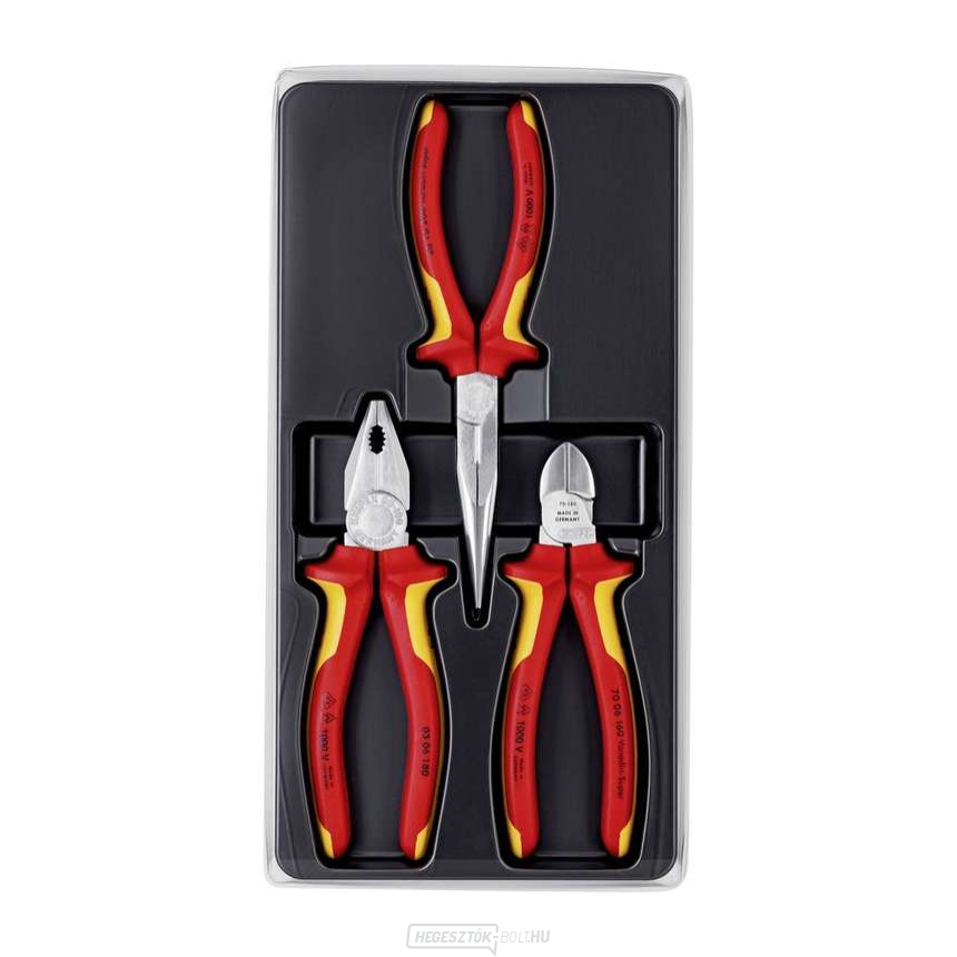 KNIPEX 00 20 12 VDE szerelőfogó csomag - 3 részes készlet KNIPEX 00 20 12 VDE szerelőfogó csomag - 3 részes készlet gallery main image