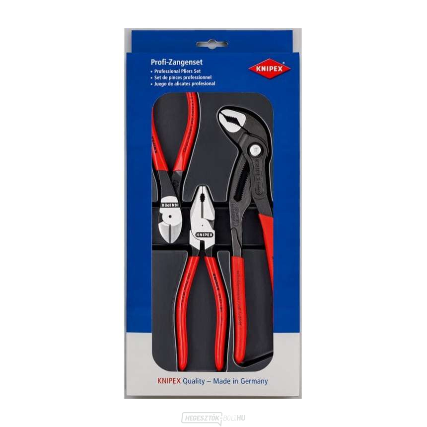 KNIPEX 00 20 10 elektromos fogó csomag - 3 részes készlet KNIPEX 00 20 10 elektromos fogó csomag - 3 részes készlet gallery main image