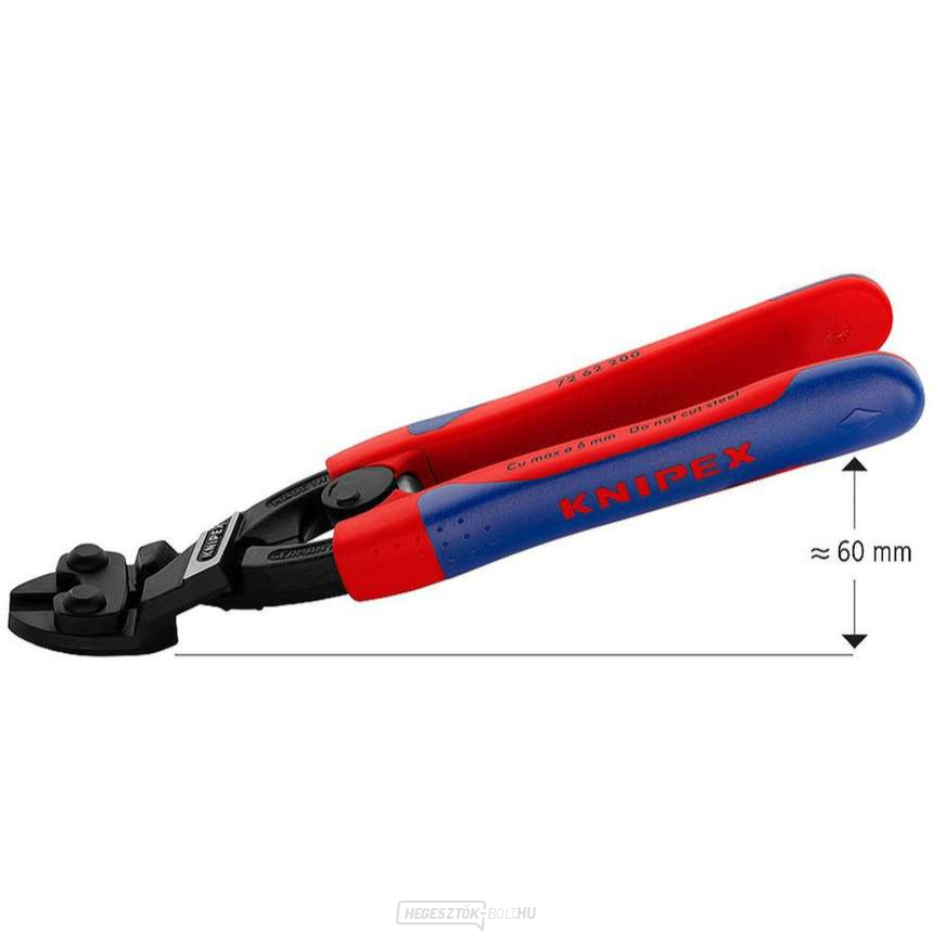 Erőfogó puha fémekhez és műanyaghoz Knipex 72 62 200 (200 mm) Erőfogó puha fémekhez és műanyaghoz Knipex 72 62 200 (200 mm) gallery main image