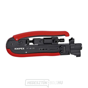 Knipex 97 40 20 SB tömörítő szerszám koaxiális csatlakozókhoz gallery main image