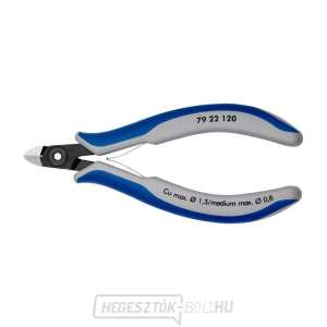 Precíziós oldalvágó az elektronikához 120 mm Knipex 79 22 120 - polírozott fej, többkomponensű hüvelyek Precíziós oldalvágó az elektronikához 120 mm Knipex 79 22 120 - polírozott fej, többkomponensű hüvelyek gallery main image