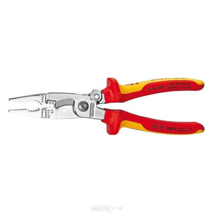Univerzális fogó elektromos szereléshez 200 mm Knipex 13 96 200 Univerzális fogó elektromos szereléshez 200 mm Knipex 13 96 200 gallery main image