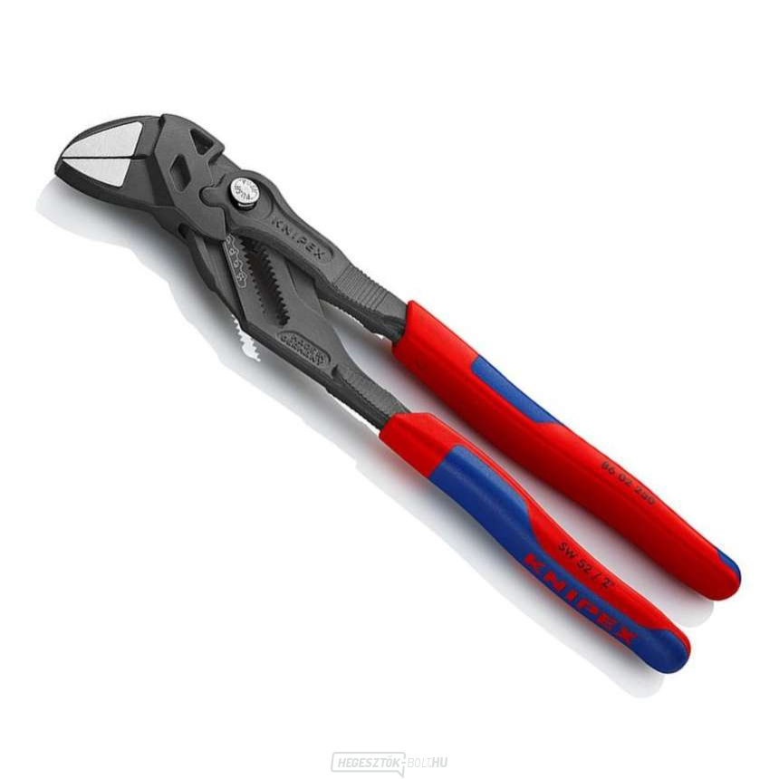 Fogókulcs 250 mm, Knipex 86 02 250 - polírozott fej, többkomponensű hüvelyek