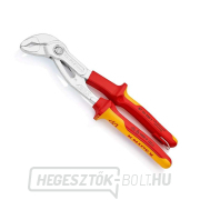 VDE-Cobra 250 mm-es vízvezeték-szerelő fogó. Knipex 87 26 250 T - 1000V. Krómozott, többkomponensű hüvelyek gallery main image