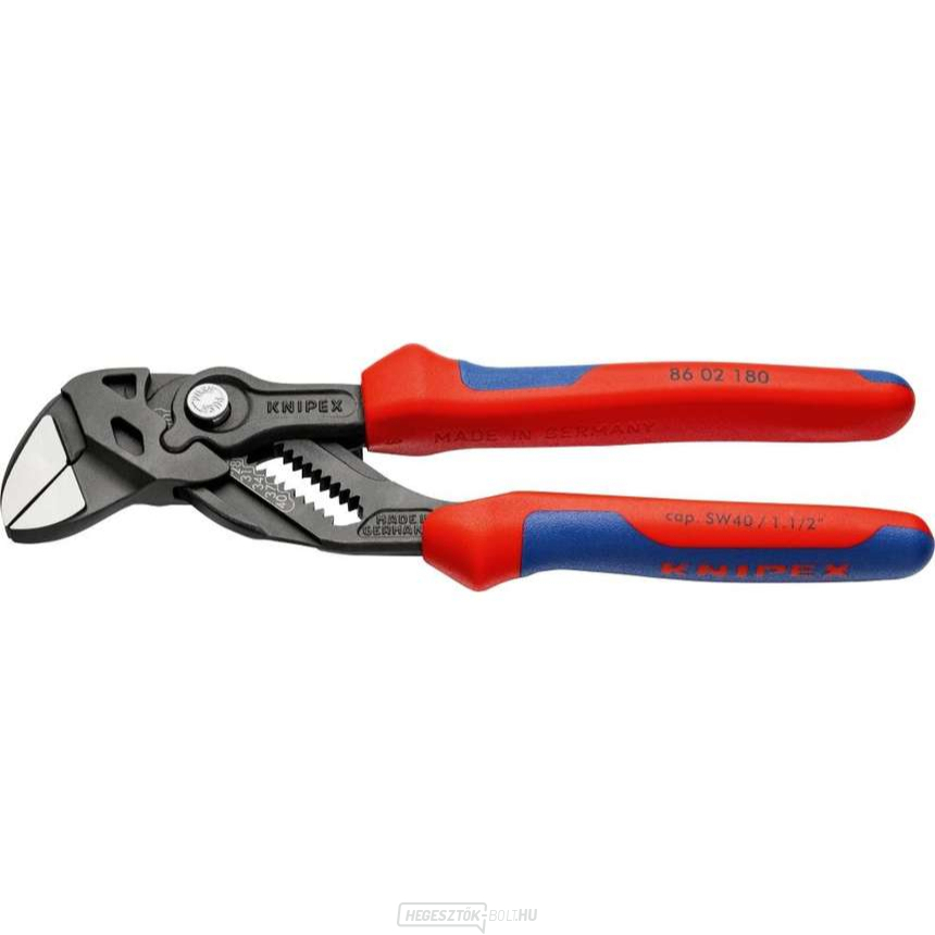 Fogókulcs 180 mm Knipex 86 02 180 - polírozott fej, többkomponensű hüvelyek