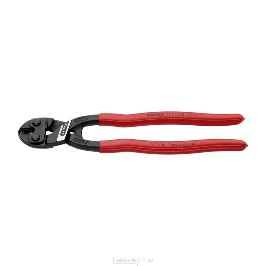 KNIPEX CoBolt® XL 71 31 250, 250 mm - fekete, hosszú nyéllel, műanyag fogantyúkkal