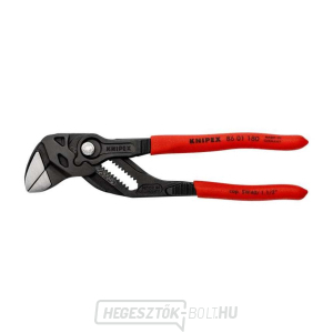 Fogókulcs 180 mm, Knipex 86 01 180 - polírozott fej, műanyag hüvelyekkel Fogókulcs 180 mm, Knipex 86 01 180 - polírozott fej, műanyag hüvelyekkel gallery main image