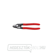 Kábelolló 165 mm KNIPEX 95 41 165 - edzett fogó, műanyag hüvelyes lecsupaszítóval gallery main image