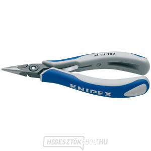 Precíziós elektronikai fogó 130 mm KNIPEX 34 22 130 - csiszolt fej, többkomponensű hüvelyek gallery main image