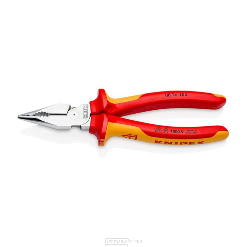 Keskeny kombinált fogó 185 mm VDE Knipex 08 26 185 SB
