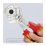 VDE-Cobra 250 mm-es vízvezeték-szerelő fogó. KNIPEX 87 26 250 - 1000V. Krómozott, többkomponensű hüvelyek náhled