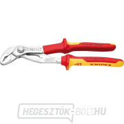 VDE-Cobra 250 mm-es vízvezeték-szerelő fogó. KNIPEX 87 26 250 - 1000V. Krómozott, többkomponensű hüvelyek gallery main image