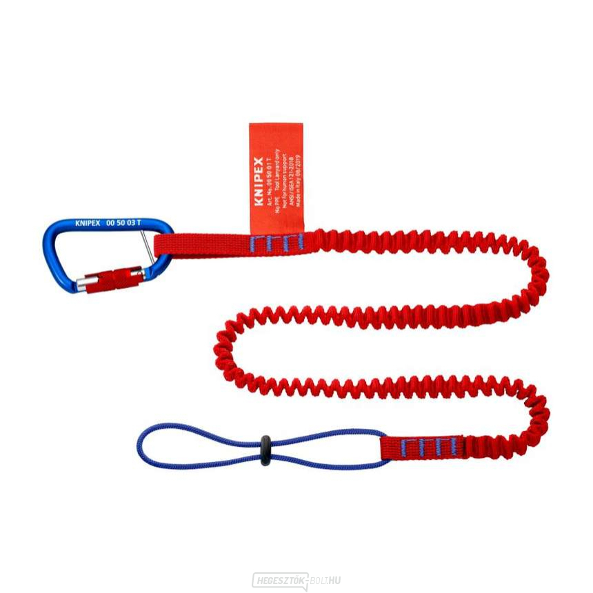 Szerszámrögzítő rendszer készlet karabinerrel Knipex 00 50 06 T BK - hosszú