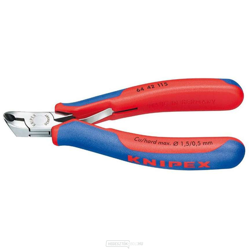 Elektronikai vágók 115 mm KNIPEX 64 42 115 - polírozott fej, többkomponensű hüvelyek