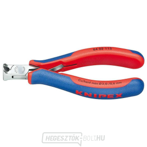 Elektronikai vágó 115 mm KNIPEX 64 02 115 - polírozott fej, többkomponensű hüvelyek gallery main image