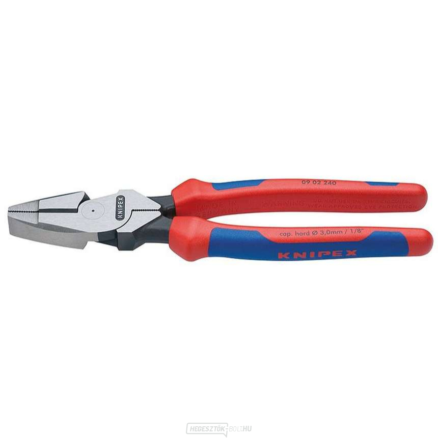 Kombinált kábelvágó 240 mm. KNIPEX 09 02 240 - DIN ISO 5746 - polírozott fej, többkomponensű hüvelyekkel Kombinált kábelvágó 240 mm. KNIPEX 09 02 240 - DIN ISO 5746 - polírozott fej, többkomponensű hüvelyekkel gallery main image