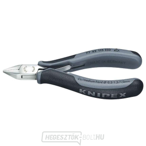 Elektronikai oldalvágó 115 mm KNIPEX 77 42 115 ESD - csiszolt fej, többkomponensű hüvelyek gallery main image