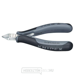 Elektronikai oldalvágó 115 mm KNIPEX 77 72 115 ESD - polírozott fej, többkomponensű hüvelyek gallery main image