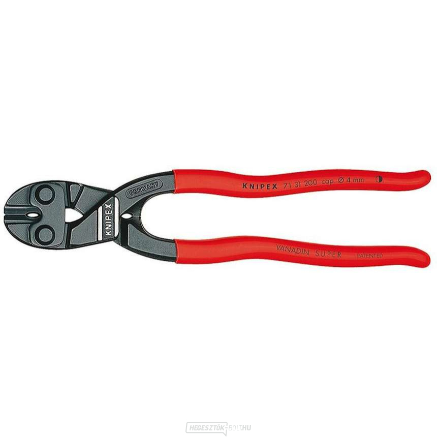 CoBolt kompakt fogó 200 mm KNIPEX 71 31 200 - polírozott fej, műanyag hüvelyek