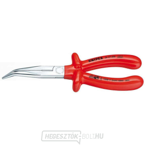 Félköríves fogó pengékkel (csőrös) 200 mm KNIPEX 26 27 200 - 1000V. Krómozott, VDE szigeteléssel gallery main image