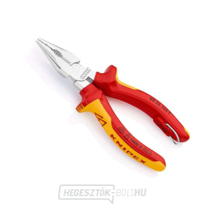 Keskeny kombinált fogó 145 mm-es, rögzítőszemmel Knipex 08 26 145 T BK VDE gallery main image