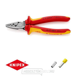 VDE krimpelő fogó véghüvelyekhez Knipex 97 78 180 VDE krimpelő fogó véghüvelyekhez Knipex 97 78 180 gallery main image