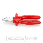 Erő kombinált fogó 200 mm - VDE 1000V. KNIPEX 02 07 200 - krómozott, merülő szigeteléssel. gallery main image