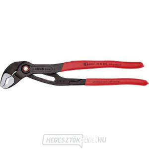 KNIPEX Cobra® QuickSet fogó 87 21 300, 300 mm - polírozott fej, csúszásmentes fogantyú, fekete színű gallery main image