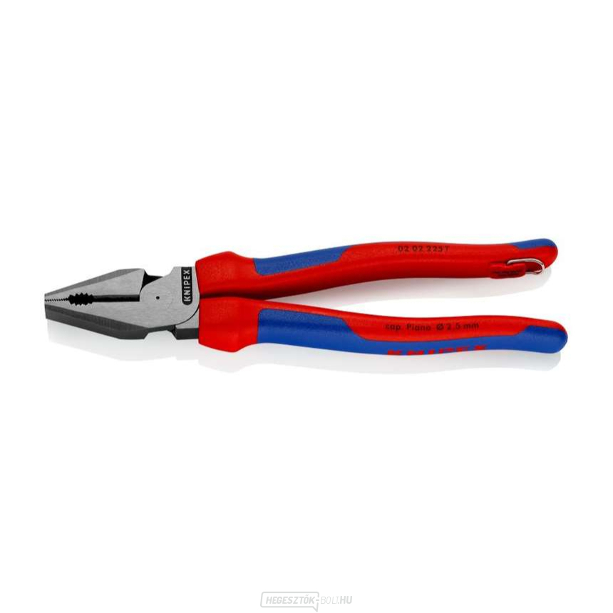Power kombinált fogó Power 225 mm Knipex 02 02 02 225 T BK rögzítőszemmel