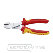 Elektromos oldalvágó 180 mm - 1000V. KNIPEX 74 06 180 - krómozott, többkomponensű VDE hüvelyek Előnézet 