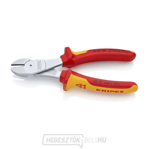 Elektromos oldalvágó 180 mm - 1000V. KNIPEX 74 06 180 - krómozott, többkomponensű VDE hüvelyek gallery main image